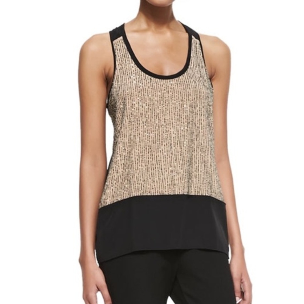 Eileen Fisher Silk Tank Racer Back Tunic Dress